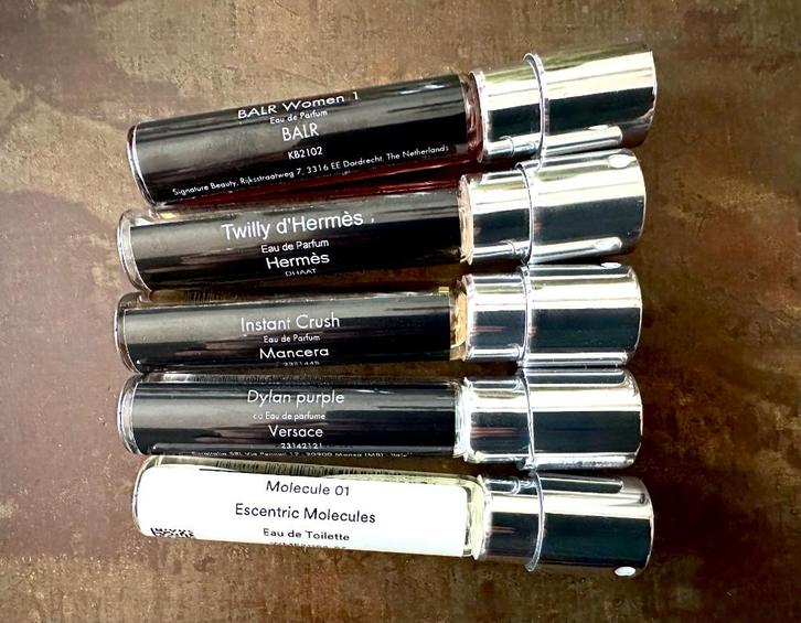 5x Niche geuren Parfumado Eau de Parfum spray glazen flesjes, Sieraden, Tassen en Uiterlijk, Uiterlijk | Parfum, Zo goed als nieuw