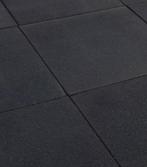 Rubber terrastegel zwart 50x50x2,5cm, Tuin en Terras, Tegels en Klinkers, Ophalen, Nieuw, Rubber, Terrastegels