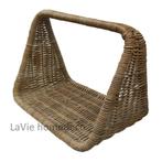 Grote rieten houtmand New York, Ophalen of Verzenden, Nieuw, Rechthoekig, Riet