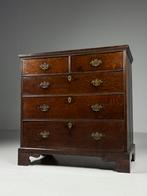 Engelse ladekast 18e eeuw, Huis en Inrichting, Kasten | Ladekasten, Ophalen, Eikenhout, 50 tot 100 cm, Zo goed als nieuw