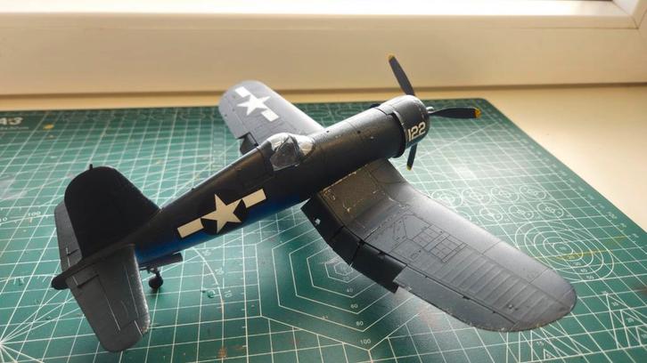 Tamiya F4U-1A Corsair 1:48 Schaalmodel, Hobby en Vrije tijd, Modelbouw | Auto's en Voertuigen, Zo goed als nieuw, Overige typen