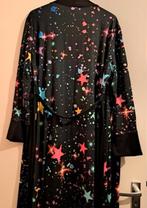 Kimono dames met sterrenprint, Verzenden, Zwart, Maat 42/44 (L), Nieuw