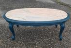 Ovale salontafel met marmeren blad, Ophalen