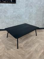 Massief eiken salontafel zwart 100 x 70 *showroom, 50 tot 100 cm, Eikenhout, Zo goed als nieuw, X