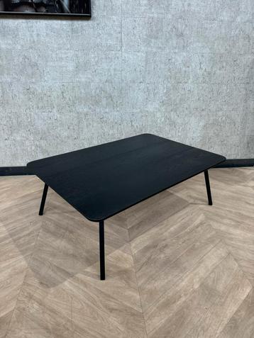 Massief eiken salontafel zwart 100 x 70 *showroom beschikbaar voor biedingen