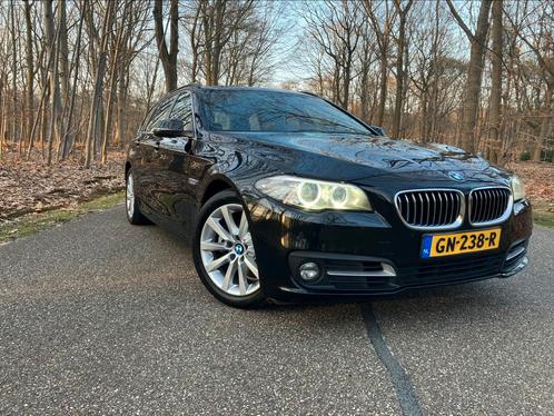BMW 5-Serie 2.0 520D Touring AUT 2014 Zwart, Auto's, BMW, Particulier, 5-Serie, ABS, Adaptieve lichten, Airbags, Airconditioning