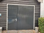 Hardhouten garagedeuren met loopdeur, Ophalen, Gebruikt, Garagedeur, Hout