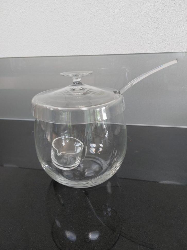 bowlschaal met deksel en lepel, Antiek en Kunst, Antiek | Glas en Kristal, Ophalen