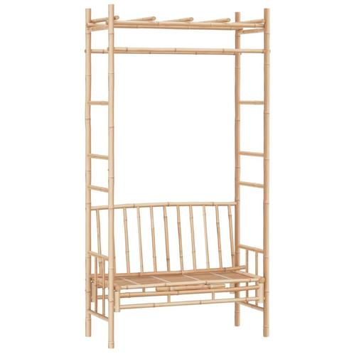 Pergola met bank bamboe /rozenboog met bank NIEUW in de doos, Tuin en Terras, Tuinbanken, Nieuw, Overige materialen, Ophalen of Verzenden