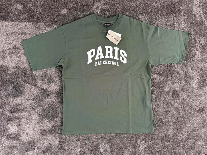 Nieuw Balenciaga Paris Shirt Groen | Maat L | Topkwaliteit, Kleding | Heren, T-shirts, Nieuw, Maat 52/54 (L), Groen, Ophalen of Verzenden