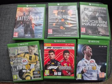 Verschillende xbox spellen  beschikbaar voor biedingen
