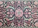 Handmade silk loper Birds black Pink Kashmir 79x358cm, Kashmir zijde vogels, Gebruikt, Zwart, .