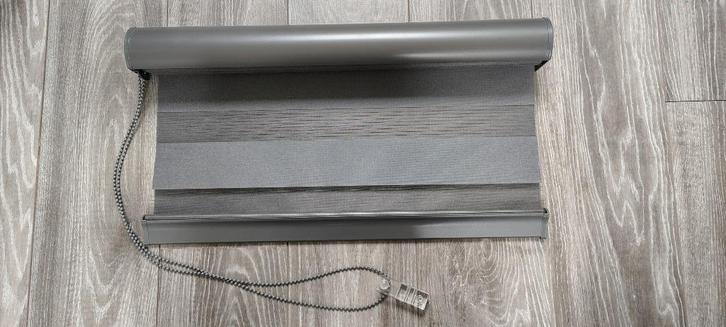 BeCe duo rolgordijn donker grijs 61,4 cm, Huis en Inrichting, Stoffering | Gordijnen en Lamellen, Zo goed als nieuw, 200 cm of meer