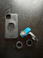 Quadlock + iPhone 11 hoesje, Telecommunicatie, Telefoonhouders, Ophalen of Verzenden, Zo goed als nieuw, Fiets