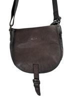 IKKS schoudertas, Bruin, Ophalen of Verzenden, Zo goed als nieuw, Leer