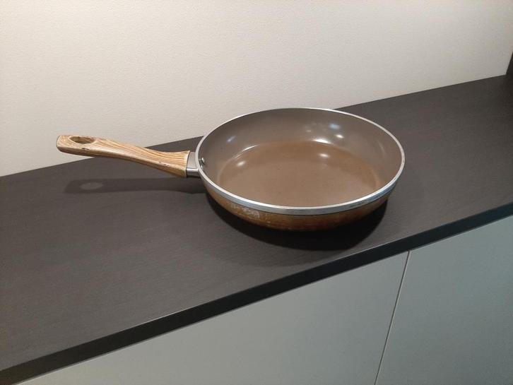 Keramische pan / koekenpan voor alle warmtebronnen, Huis en Inrichting, Keuken | Potten en Pannen, Gebruikt, Koekenpan of Braadpan
