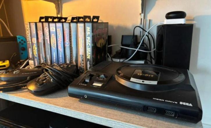Sega 16 bit plus 8 spellen., Spelcomputers en Games, Games | Sega, Gebruikt, Mega Drive, Overige genres, 2 spelers, Vanaf 3 jaar