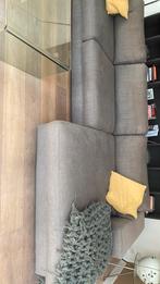 Donkergrijze Enzo Luca Hoekbank, Huis en Inrichting, Banken | Bankstellen, Ophalen, Gebruikt, 100 tot 125 cm, Hoekbank