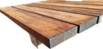 Hardhouten brugdekdelen, Tuin en Terras, Palen, Balken en Planken, Ophalen, Planken, Nieuw, Hardhout