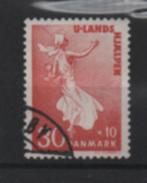 ‹(•¿•)› denemarken toeslag - ontwikkeligshulp, Verzenden, Denemarken, Gestempeld