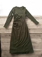 Zara dames stretch midi kaki groen jurk m 38, Maat 38/40 (M), Ophalen of Verzenden, Gedragen, Onder de knie