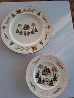 Wedgewood windsor Christmas gebakschaal en 6 bordjes, Huis en Inrichting, Keuken | Servies, Ophalen of Verzenden, Zo goed als nieuw