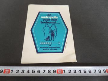 sticker de ouderpolis voor hun toekomst  GOUDSE  beschikbaar voor biedingen