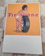 Blote vrouw naast autoband - Miss Firestone, Verzenden, 1980 tot heden, Ongelopen, Overige thema's