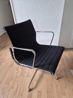 Vitra Eames EA108, draaibaar, zwart hopsak, chroom, Huis en Inrichting, Stoelen, Zwart, Ophalen of Verzenden, Zo goed als nieuw