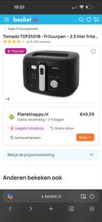 Mini frituurpan - Zo goed als nieuw!, Minder dan 1 liter, Ophalen, Zo goed als nieuw, Uitneembare binnenpan