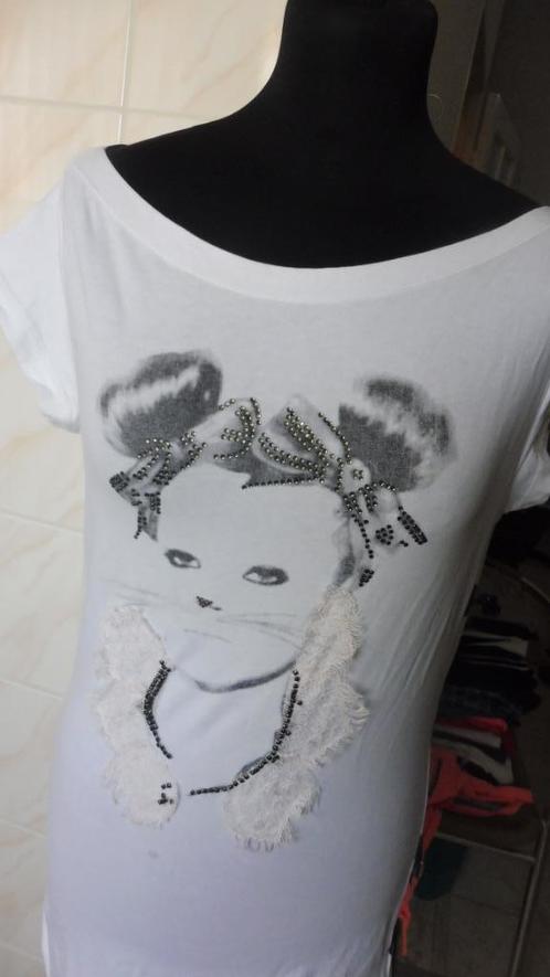 tuniek/jurkje maat S   voor  meisjes, Kleding | Dames, Jurken, Zo goed als nieuw, Maat 36 (S), Wit, Boven de knie, Verzenden