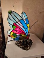 Tiffany stijl glas in lood vlinder lamp, Nieuw, Glas, Ophalen of Verzenden