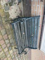 Gietijzeren tuinbankje - opknapper, Ophalen, Gebruikt, Hout