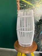 Hoge wit rieten vaas / mand, Ophalen, Overige materialen, Gebruikt, Wit