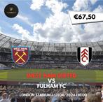 Tickets West Ham United - Fulham (Londen derby), Tickets en Kaartjes, April, Losse kaart, Buitenland
