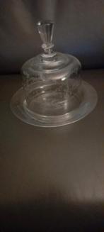 Glazen kaasstolp met deksel, Antiek en Kunst, Ophalen of Verzenden