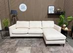 “GRATIS LEVERING” Nieuwe ribstof beige hoekbank! 245x150, 125 tot 150 cm, Ophalen of Verzenden, Stof, 200 tot 250 cm