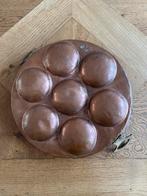 Koperen poffertjes/ escargot pan, Antiek en Kunst, Antiek | Koper en Brons, Ophalen of Verzenden, Koper