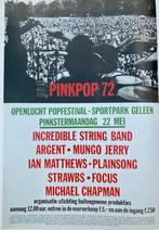 Paginagrote A3 advertentie PINKPOP 1972 FOCUS Strawbs ARGENT, Ophalen of Verzenden