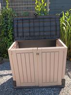 nette keter tuinkast  / opbergbox  / kussenkist, Tuin en Terras, Bergingen en Tuinkasten, Ophalen, Gebruikt, Kunststof