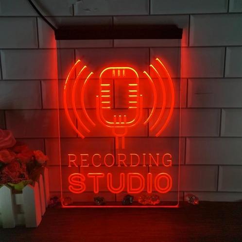 Nieuw: Recording Studio led lichtbak, Verzamelen, Merken en Reclamevoorwerpen, Nieuw, Lichtbak of (neon) lamp, Verzenden