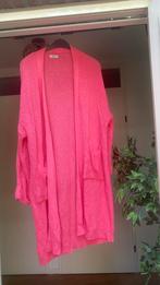 Roze lang katoenen vest made in Italy maat one size, Kleding | Dames, Truien en Vesten, Ophalen of Verzenden, Zo goed als nieuw