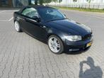 BMW 1-Serie 2.0 118I Cabrio AUT 2008 Zwart, Zwart, Cabriolet, 4 stoelen, Leder en Stof