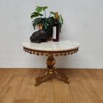 Vintage Hollywood Regency salontafel koffietafel marmer blad, Huis en Inrichting, Tafels | Salontafels, Valkenswaard, Gebruikt