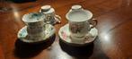 5 Vintage Koffiekopjes met Schoteltjes, Antiek en Kunst, Ophalen