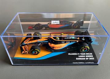 Lando Norris GP Bahrain 2022 Minichamps 1:43 limited 222 pcs beschikbaar voor biedingen