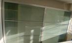 Grote kledingkast met melkglas schuifdeuren, Huis en Inrichting, Kasten | Vitrinekasten, Ophalen, Met deur(en), Gebruikt, 200 cm of meer