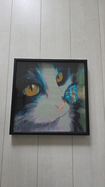 Poezen schilderij zwarte lijst beschikbaar voor biedingen