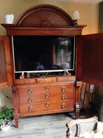 Antieke Drents kabinet/ tv kast/ Pastoorskast, Antiek en Kunst, Antiek | Meubels | Kasten, Ophalen