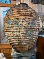 Prachtige terracotta vaas tuinvaas olijf kruik, Tuin en Terras, Ophalen, Gebruikt